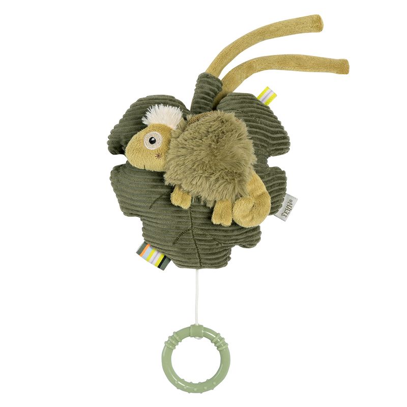 Boîte à musique caméléon peluche doudou