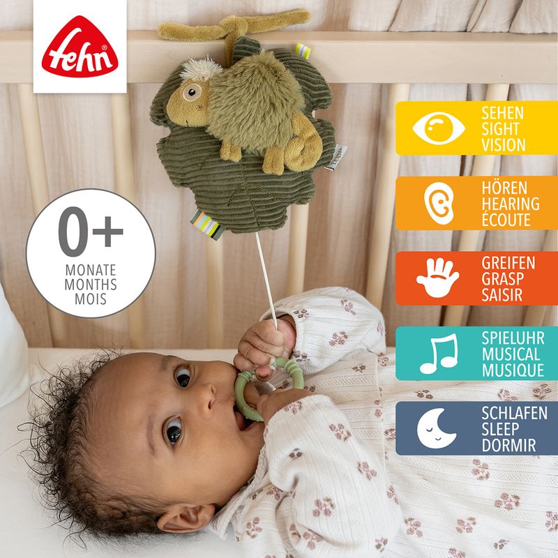 Boîte à musique caméléon peluche doudou