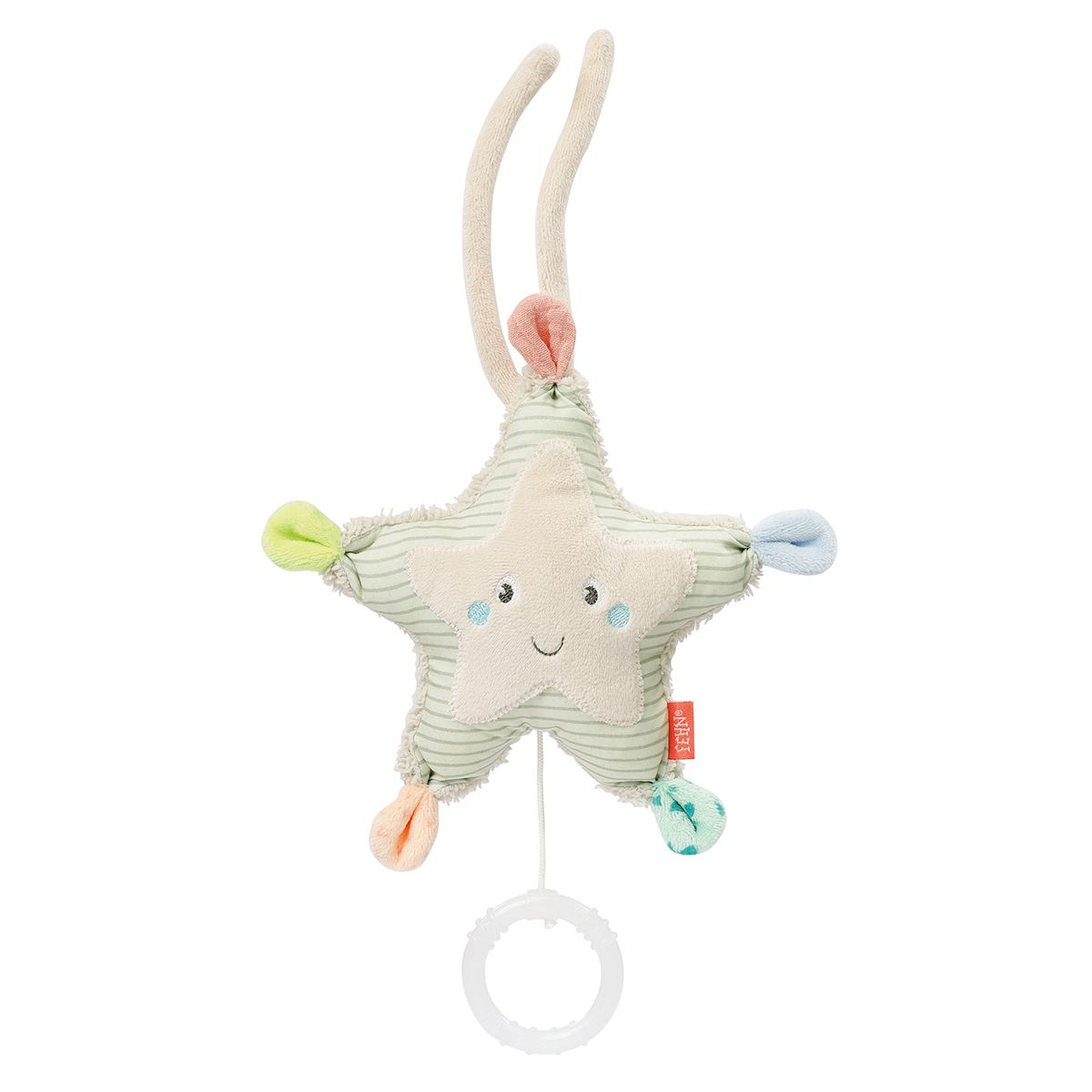 Boite à musique doudou en peluche étoile de mer