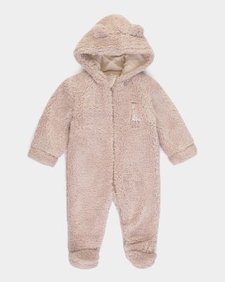 Combinaison en teddy brune avec capuchon-oreilles Sophie la Girafe