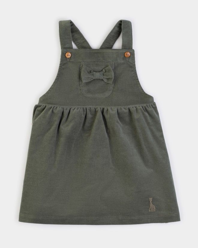 Robe en velours couleur verte Sophie la Girafe