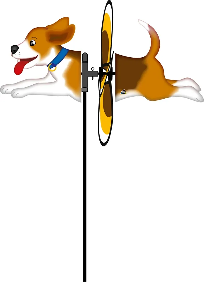 Éolienne Spin Critter Dog hauteur 66 cm, largeur 32 cm, résistant aux intempéries et UV
