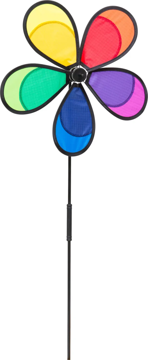 Éolienne Flower Fly Rainbow ø 30 cm, l.75 cm, polyester, résistant intempéries et UV