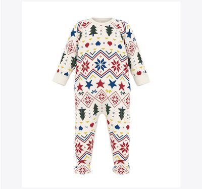 Petit Bateau Pyjama molleton imprimé Noël