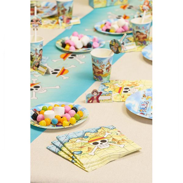 8 cartes d'invitation One Piece Carte d'invitation et enveloppe, pour anniversaire