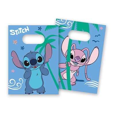 4 sachets pour les fêtes d&#39;anniversaire, thème Stitch, à remplir avec des bonbons et des jouets