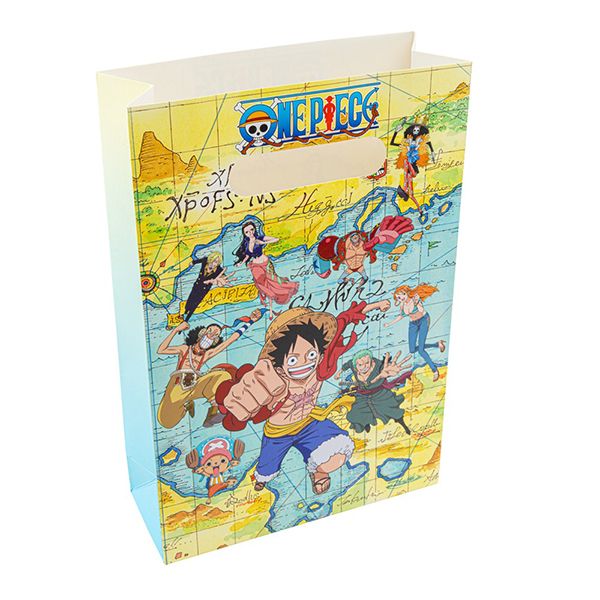 4 sachets pour les fêtes d&#39;anniversaire, thème One Piece, à remplir de bonbons et de jouets