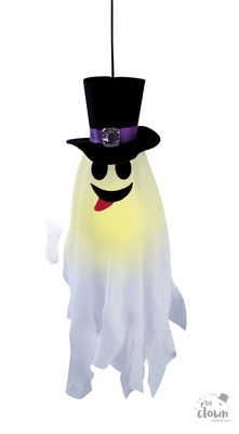 Décoration à suspendre esprit fantôme avec lumière 50 cm, pour Halloween