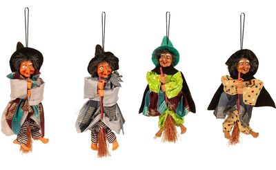 Sorcière à suspendre 15 cm, assorti, pour Halloween