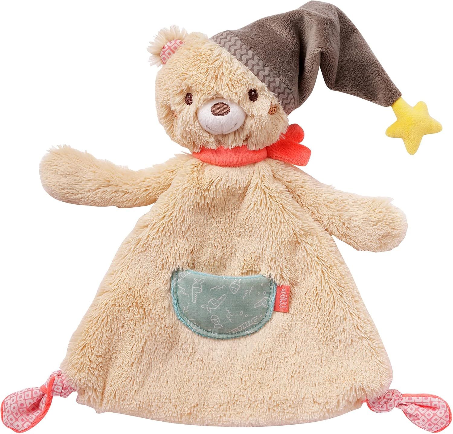 Fehn Doudou bébé avec tête d&#39;ours -  à partir de 0+ mois