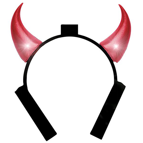 Cornes de diable avec lumière exclu 2 piles AA