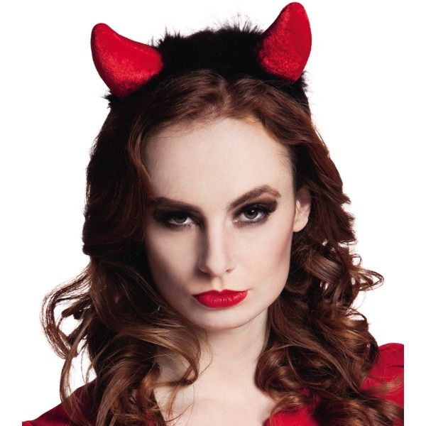 Cornes de diable serre-tête en peluche