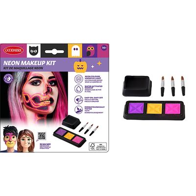 Make Up Kit Neon Pink, maquillage pour Halloween, carnaval et anniversaire
