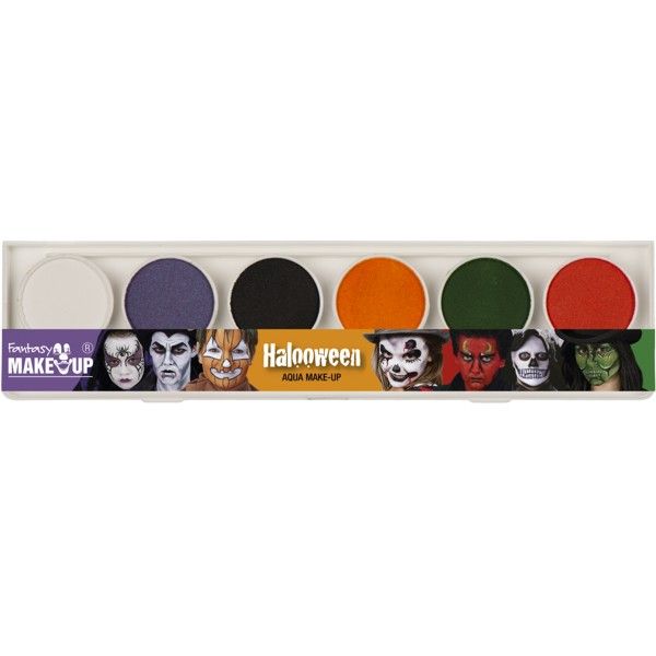 Aqua make up 6 couleurs, maquillage pour Halloween, carnaval et anniversaire