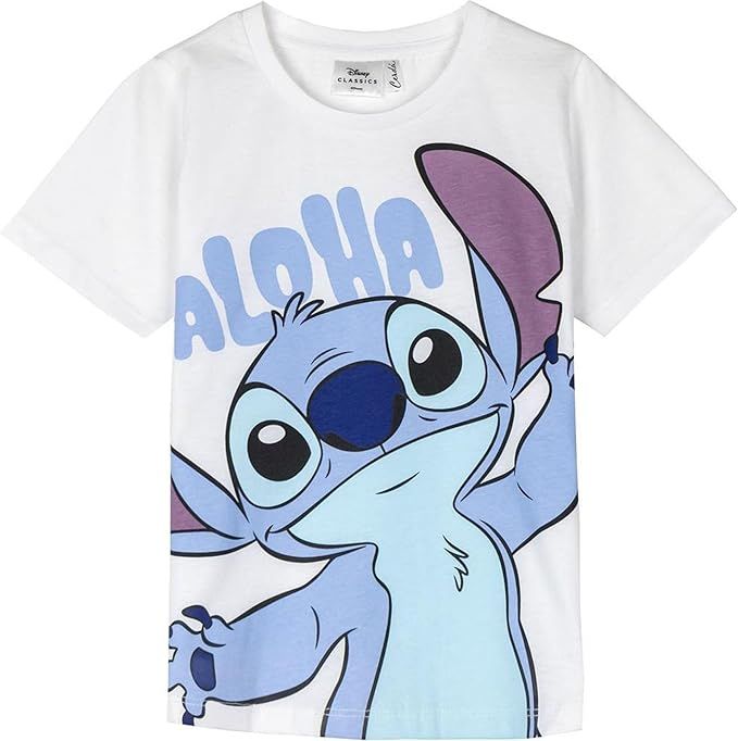 Stitch T-shirt blanc  Aloha pour enfant de 6 ans