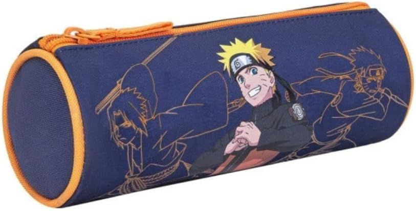 Trousse Scolaire Naruto – Trousse Enfant garçon 1 Compartiment – 23,4 x 8,4 x 8,4 cm – Fermeture zippée