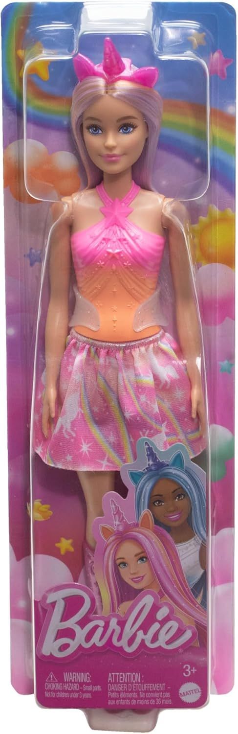 Barbie Poupées Licorne aux Cheveux colorés Fantaisie