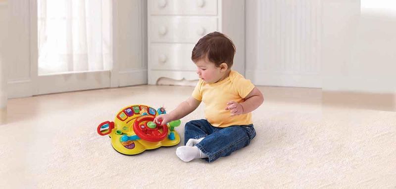 Vtech Jouet Musical - Vroum Vroum des Découvertes, volant interactif pour les apprentis pilotes