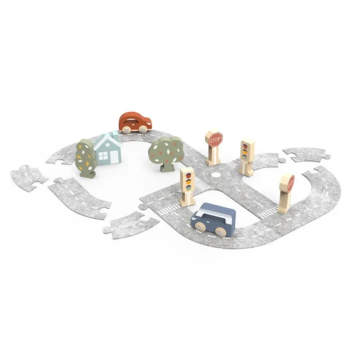 Speedy Monkey Puzzle Piste de voitures en bois