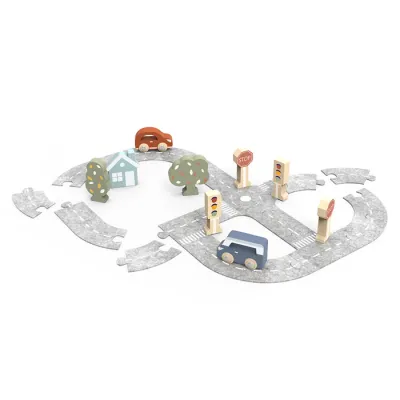 Speedy Monkey Puzzle Piste de voitures en bois