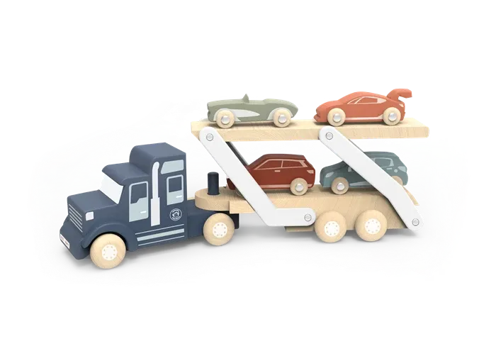 Speedy Monkey Camion transporteur en bois