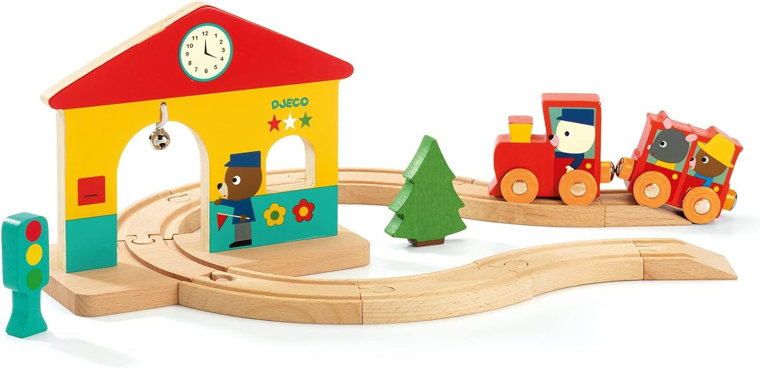 Djeco  Mini-train en bois