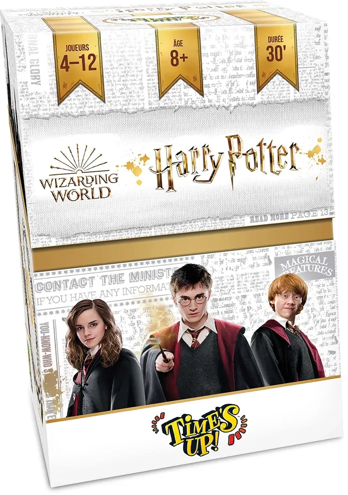 Asmodee - Time&#39;s UP! Harry Potter - Grand Format - Jeu de Société d&#39;Ambiance pour Enfants dès 8 Ans - Jeu de Cartes Famille