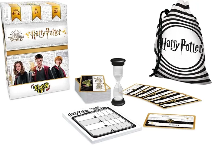 Asmodee - Time's UP! Harry Potter - Grand Format - Jeu de Société d'Ambiance pour Enfants dès 8 Ans - Jeu de Cartes Famille