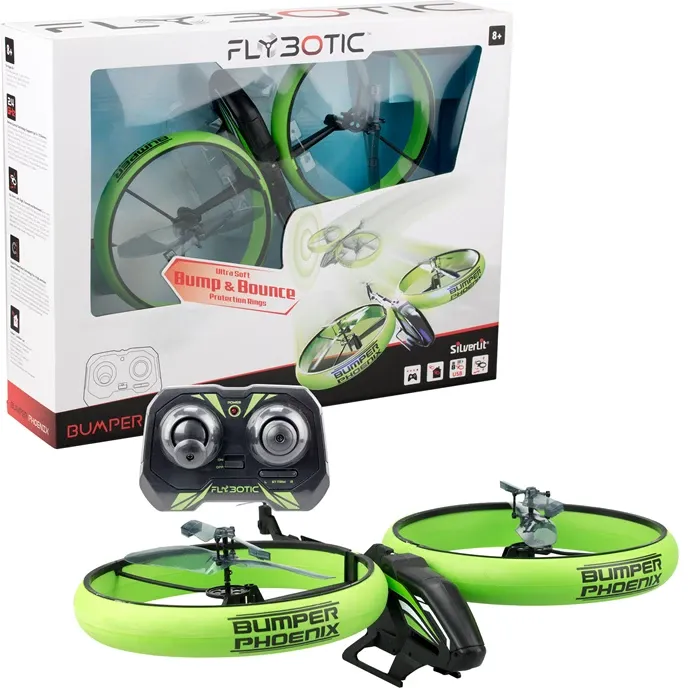 Bumper Phoenix hélicoptère 2.4 GHz 25.5x34.1x8.2 cm, moteur double, piles 2xAAA exclu, dès 8 ans avec télécommande