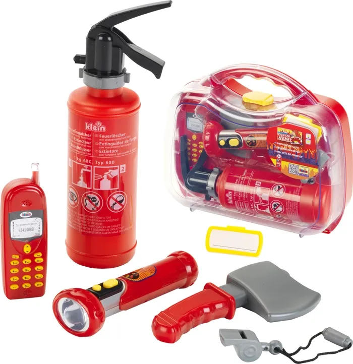 Mallette pompier 27x9.5x23 cm, avec mobile, piles 2xAA exclus dès 3 ans