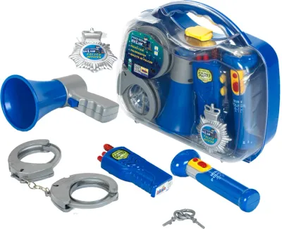 Mallette police avec Walkie Talkie, piles 2xAA exclus, dès 3 ans