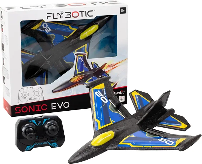 Avion Sonic Evo avec télécommande, 2.4 GHz env. 31x25x7 cm, à l'extérieur, piles 2xAAA exclus , dès 8 ans