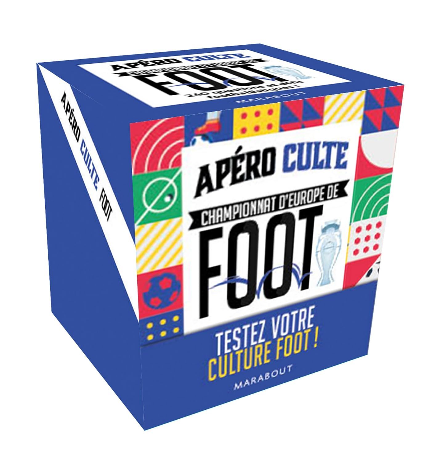 Boîte apéro culte - Foot, jeu avec  240 questions, jeu de cartes d'ambiance