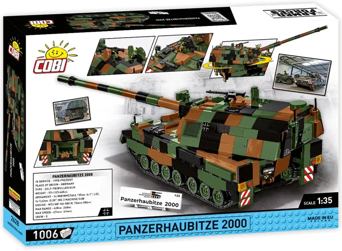 Cobi Tank Panzerhaubitze 2000 / 1006 pcs Obusier blindé modèle 2000