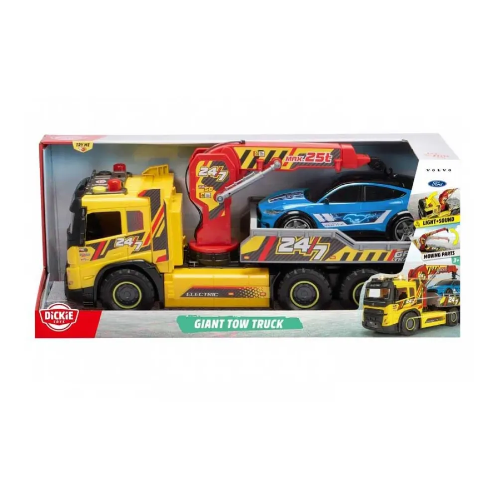 Camion grue géant avec voiture Ford