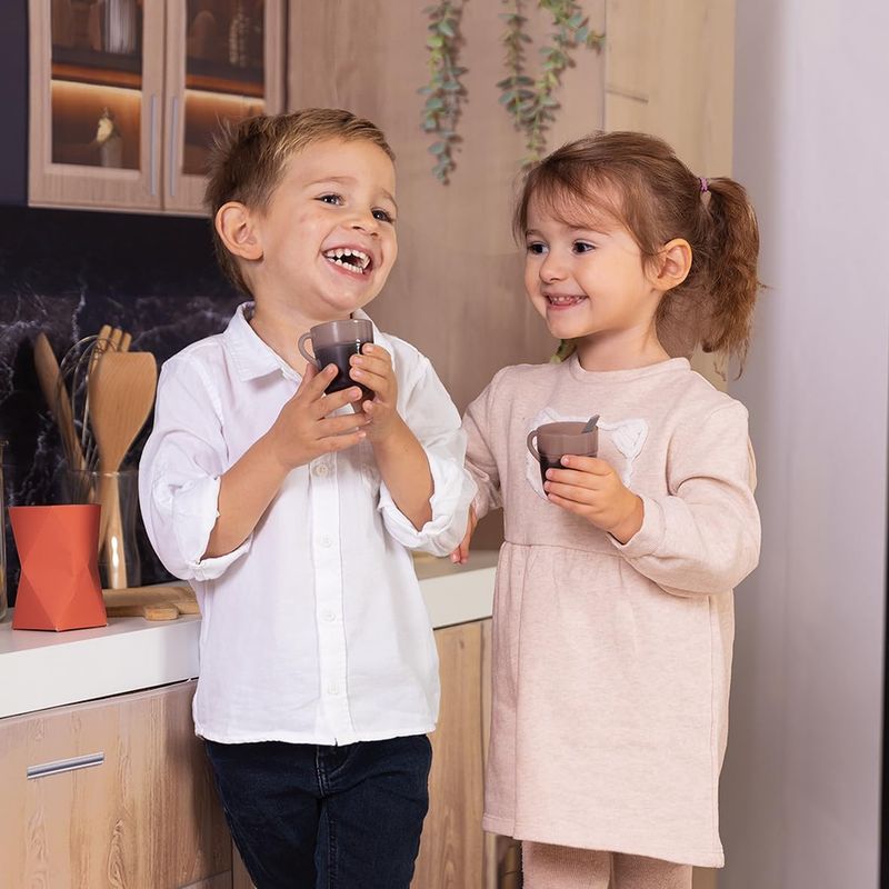 Smoby - Machine à café Expresso - Jouet d'Imitation Réaliste - Sons et Effets Lumineux - 6 Accessoire
