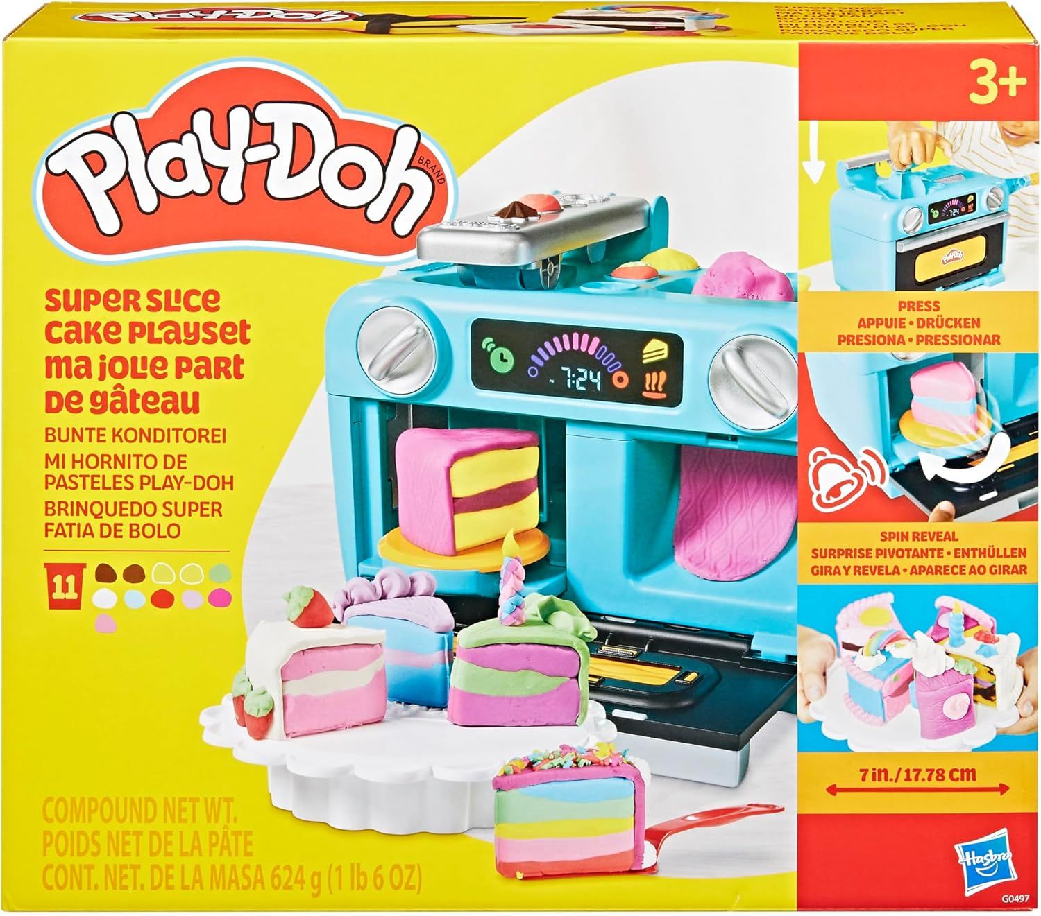 Play-Doh Ma Jolie Part de gâteau, Coffret de pâte à Modeler
