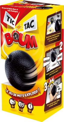 Asmodee - TIC TAC BOUM - Le Jeu de Mots d'Ambiance Explosif - Jeu de Société Familial pour Enfants dès 8 Ans - As d'or - Rapidité &amp; Défi de Syllabes - 2 à 12 Joueurs -15 Min