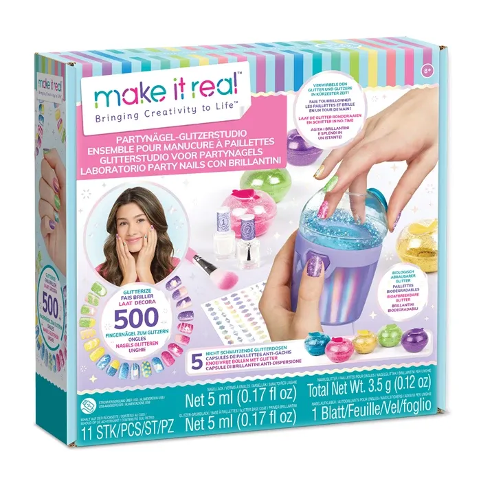 Make it real Manucure à paillettes, ongles et beauté