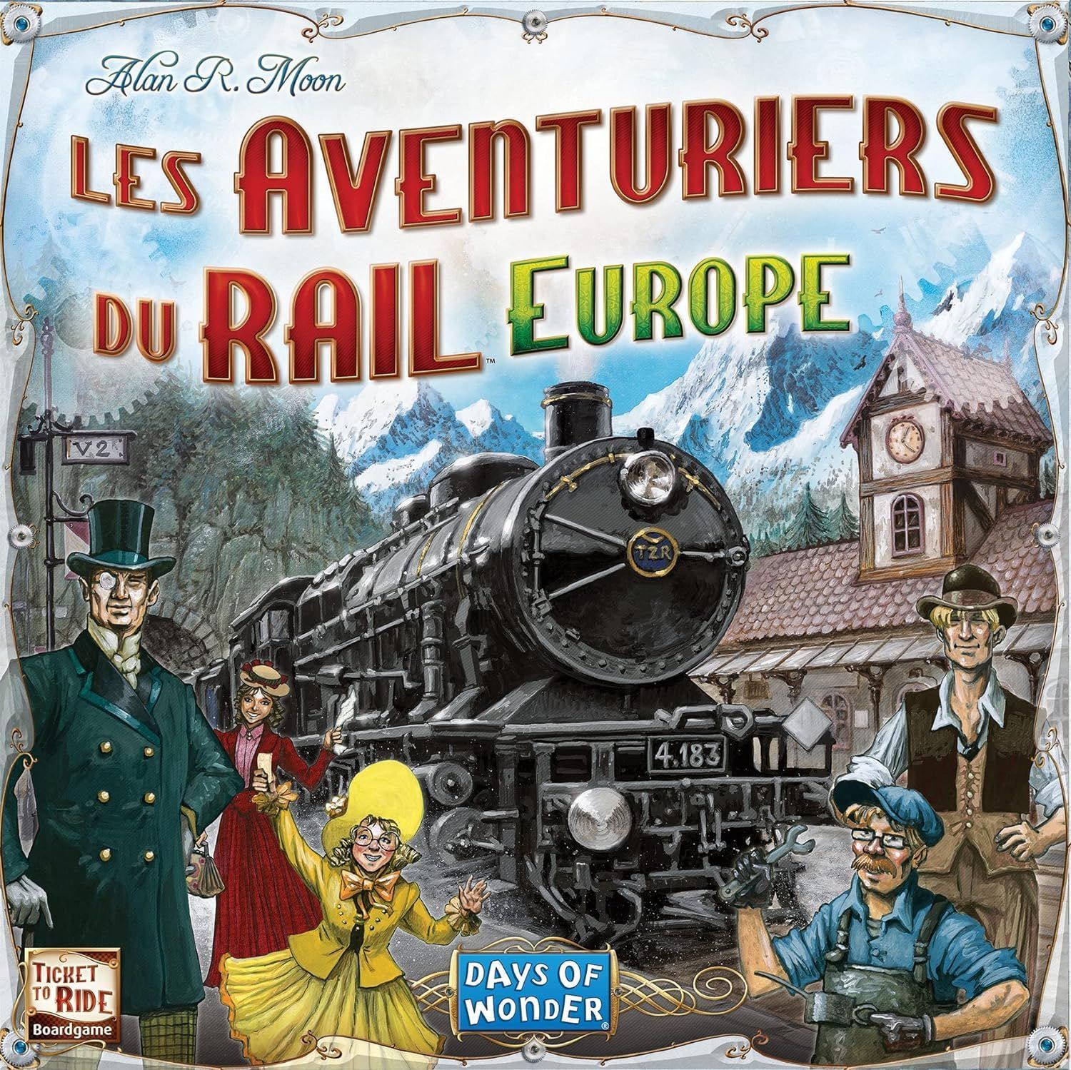 LES AVENTURIERS DU RAIL EUROPE - Jeu de Base - Version Française - Unbox Now - Jeu de Société Famille pour Enfants dès 8 ans