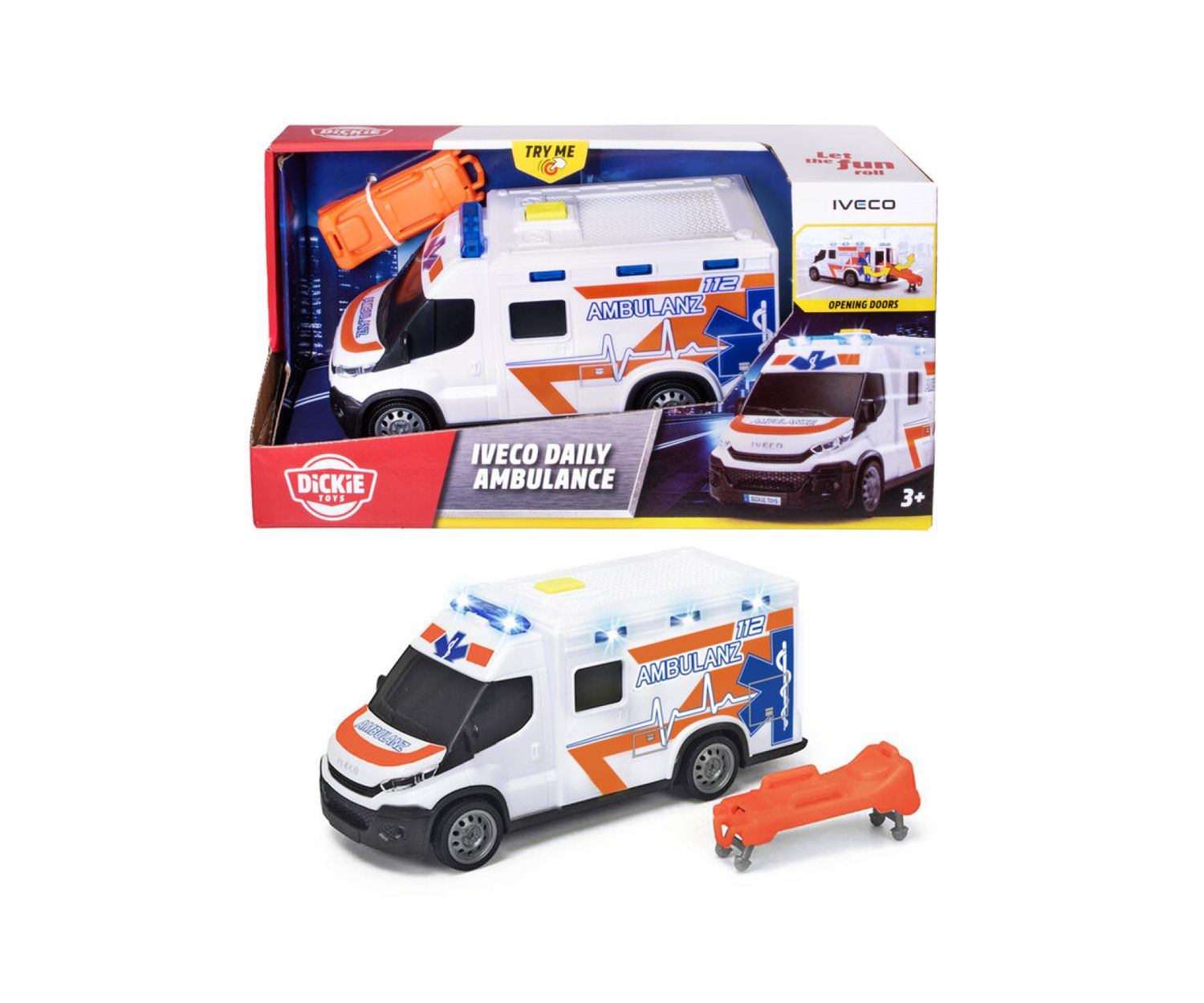 Dickie Iveco daily ambulance avec son et lumière