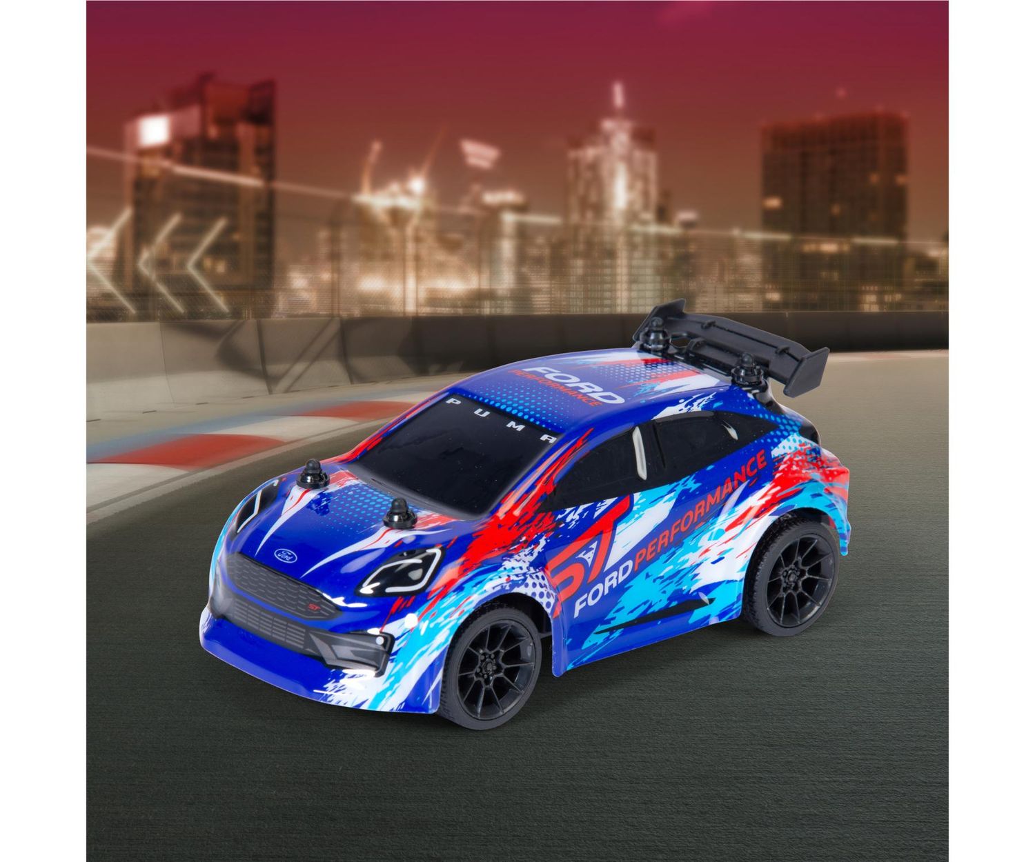 Dickie Toys - Voiture RC Ford Puma ST (15 cm) - voiture jouet télécommandée dès 3 ans avec pneus en caoutchouc, 6 km/h, Remote Control Car pour enfants, télécommande 27 MHz incluse