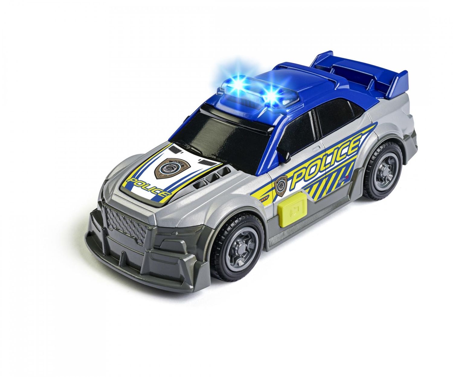 Dickie Toys – Voiture de police – Jouet de voiture de police, roues libres, effets sonores et lumineux, pour les enfants à partir de 3 ans
