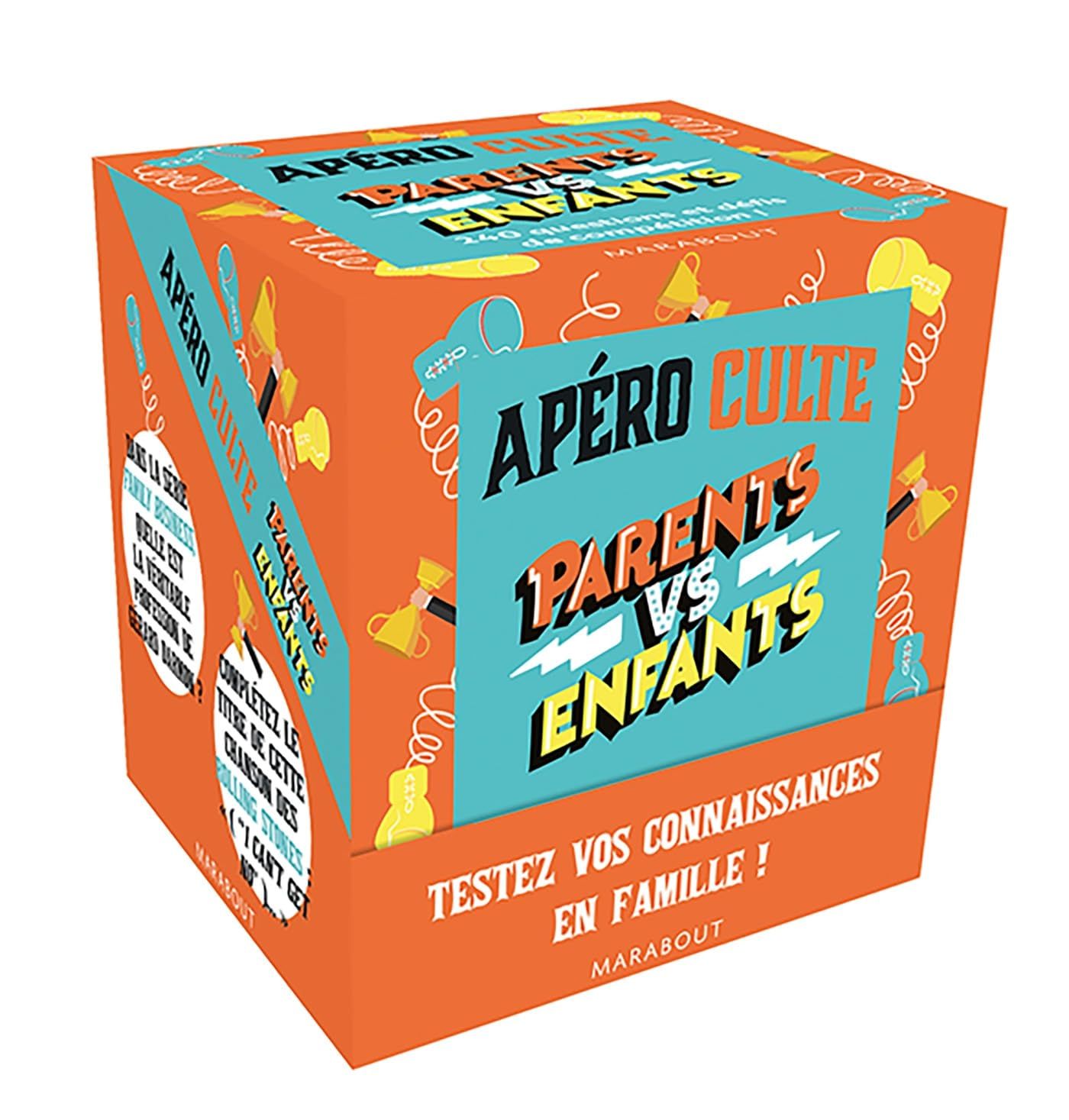 Apéro Culte Parents vs enfants, jeu de  cartes d'ambiance