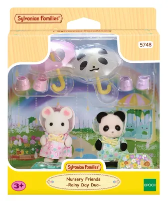 Sylvanian families Amies Temps de Pluie Jardin d'enfants de découverte