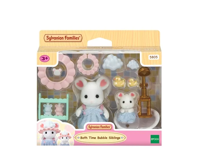 Sylvanian Families Bain des souris Marshmallow Set de jeu