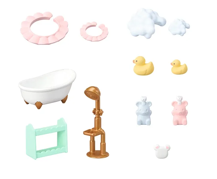 Sylvanian Families Bain des souris Marshmallow Set de jeu