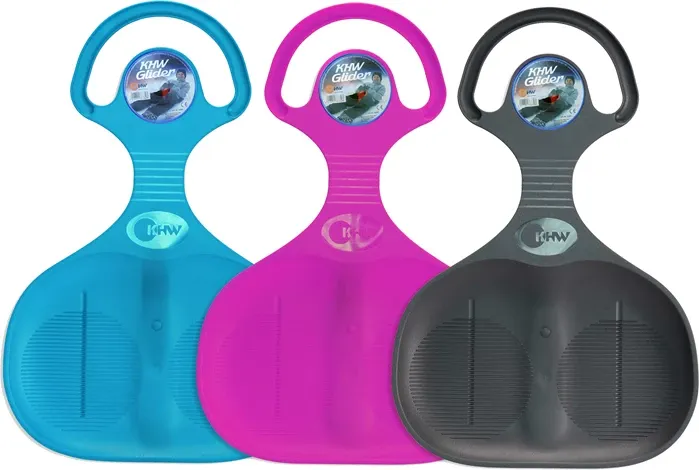 Luges pelles, glisse-cul,  Glider ass. ø 39 cm, l: 58 cm,couleur: iceblue, pink, grise, dès 3 ans