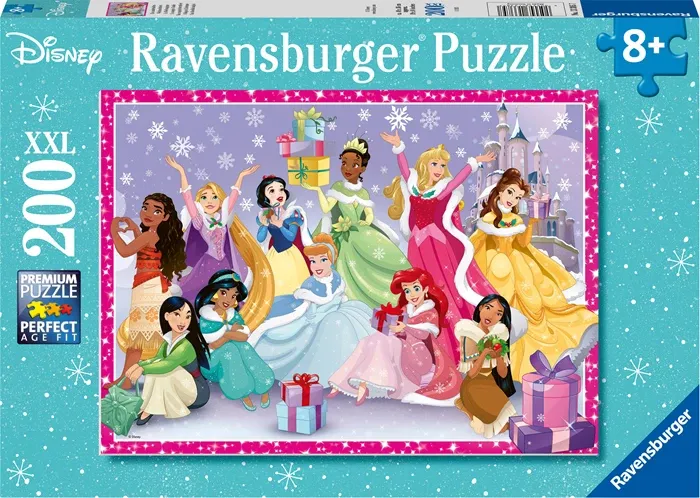 Puzzle Noël magique 200 pcs. XXL, 49x36 cm, dès 8 ans, princesses Disney
