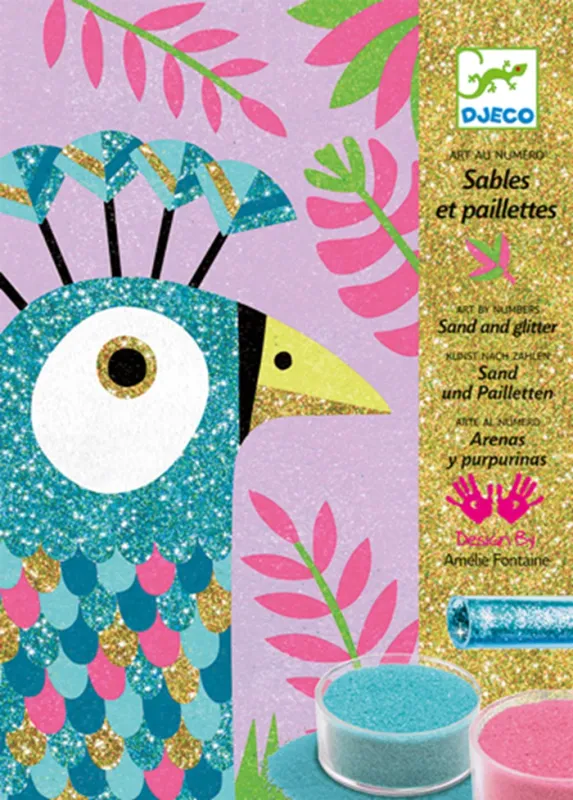 Djeco Sables colorés Eblouissants oiseaux